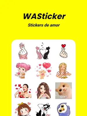 Stickers Romanticos y Frases android App screenshot 2